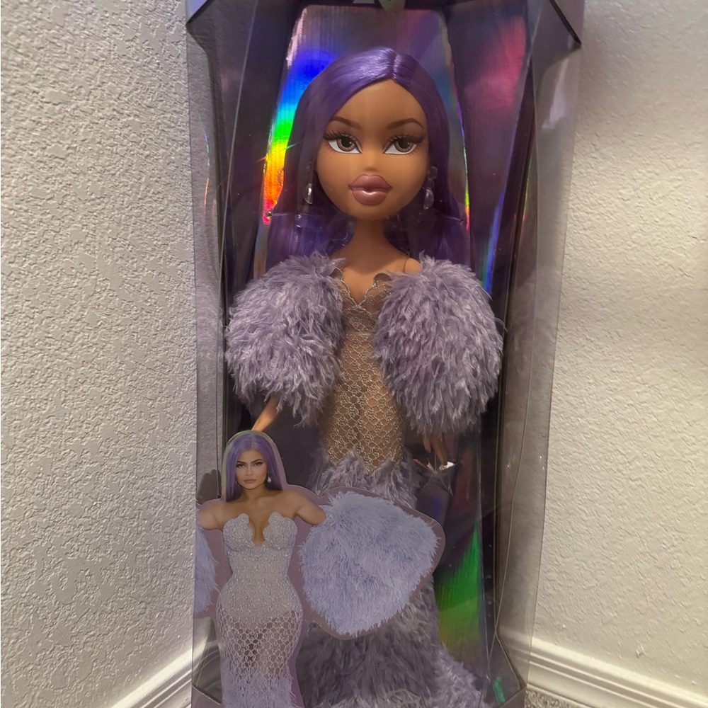Purple Fashion Doll with Fur Outfit